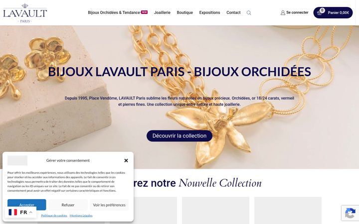 Screenshot of bijoux-lavault.com