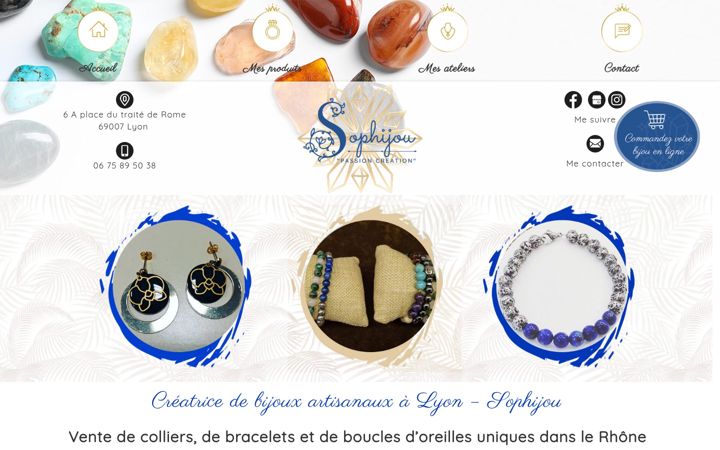 Screenshot of bijoux-sophijou.fr