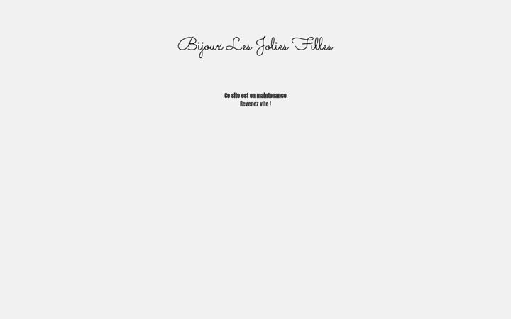 Screenshot of bijouxlesjoliesfilles.fr