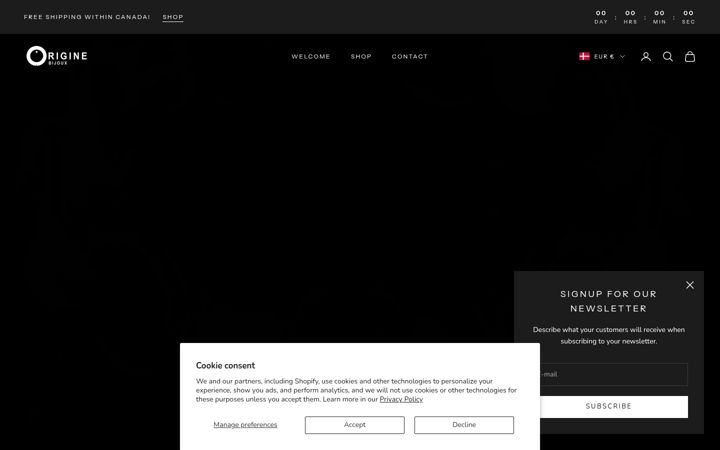 Screenshot of bijouxorigine.com