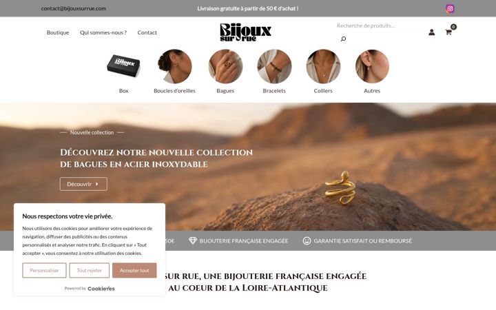 Screenshot of bijouxsurrue.com