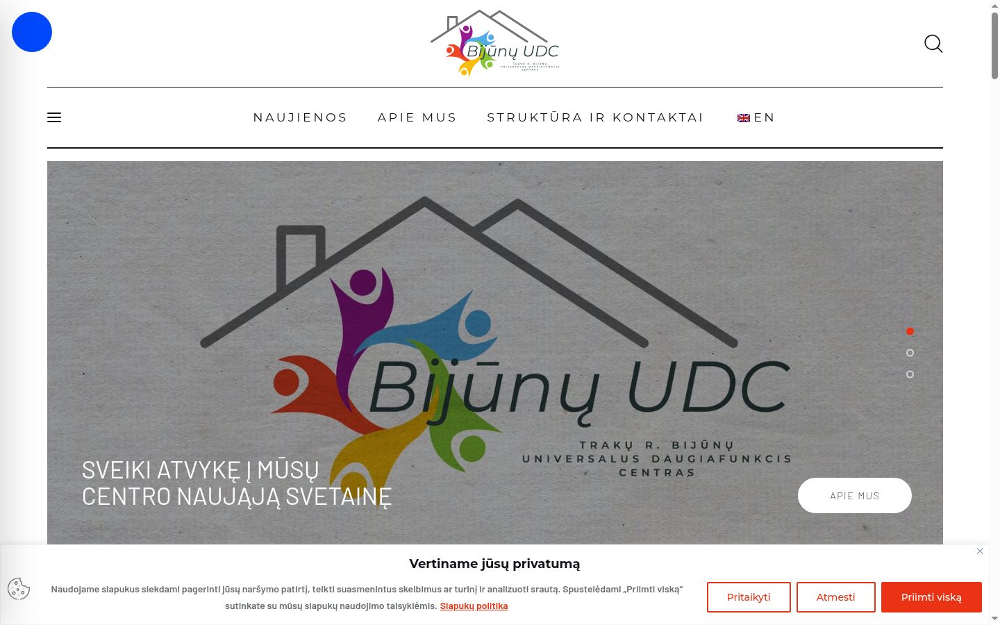 Screenshot des Einwilligungsbanners vor jeglicher Interaktion