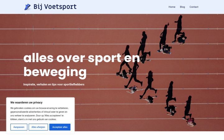 Snímek obrazovky bijvoetsport.nl