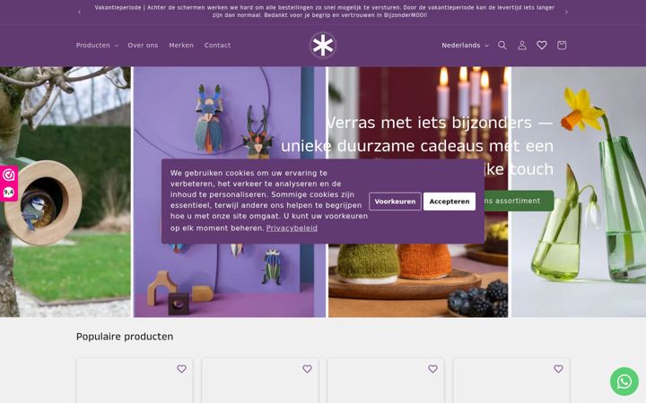Screenshot of bijzondermooi.nl