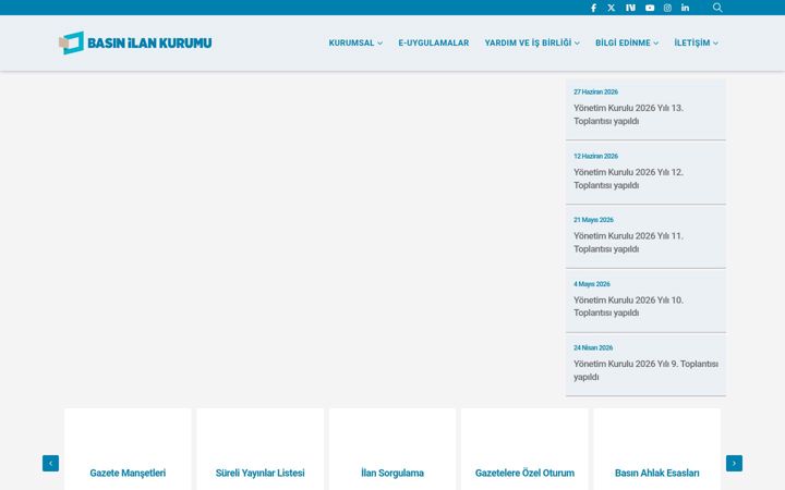 Screenshot di bik.gov.tr