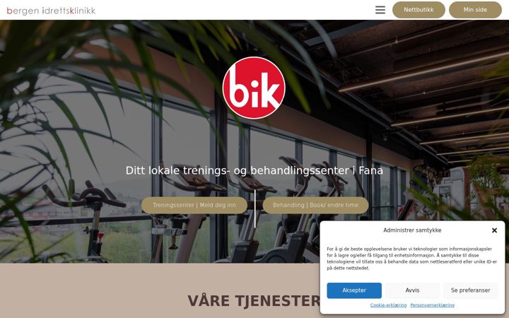 Screenshot of bik.no