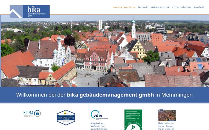 Screenshot of bika-allgaeu.de