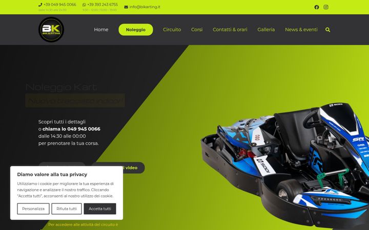 Screenshot of bikarting.com