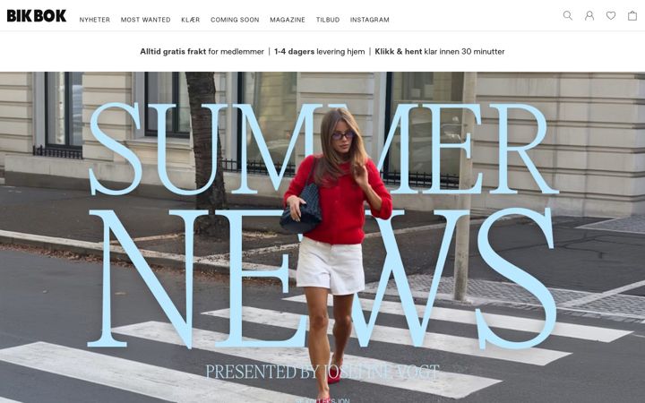 Screenshot of bikbok.com
