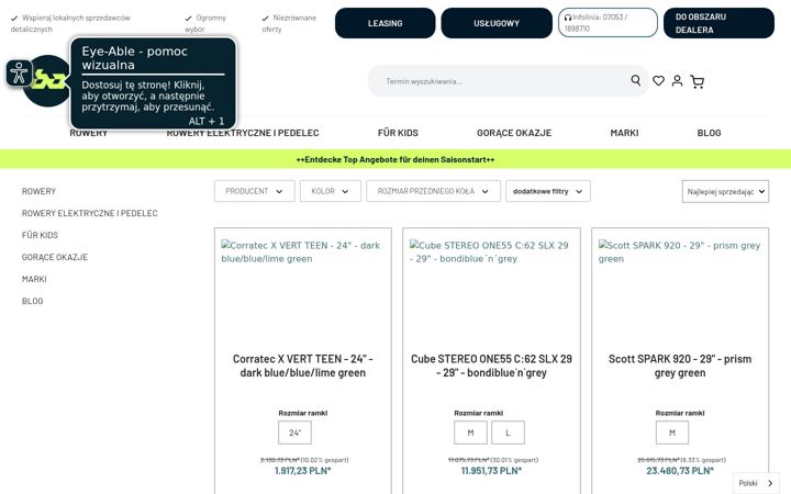 Screenshot of bike-angebot.pl