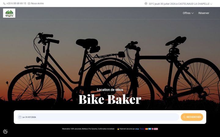 Screenshot of bike-baker.com