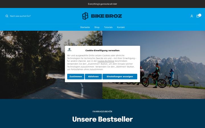Screenshot stránky bike-broz.de