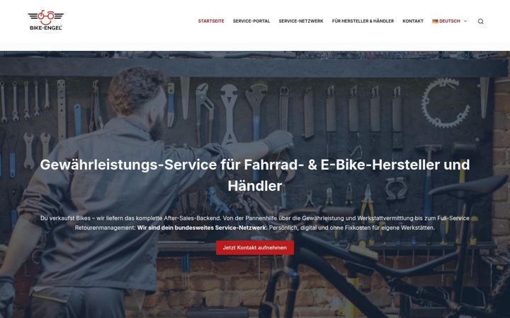 Screenshot stránky bike-engel.de