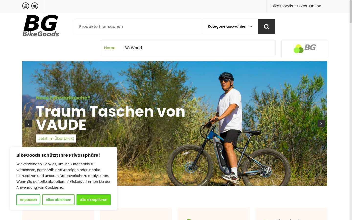 Screenshot van de toestemmingsbanner zoals getoond vóór enige interactie