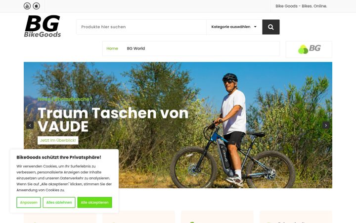Screenshot of bike-goods.com