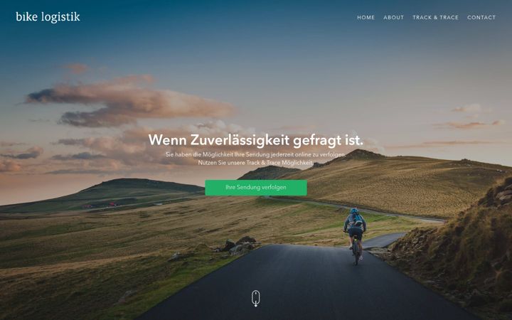 Screenshot stránky bike-logistik.de