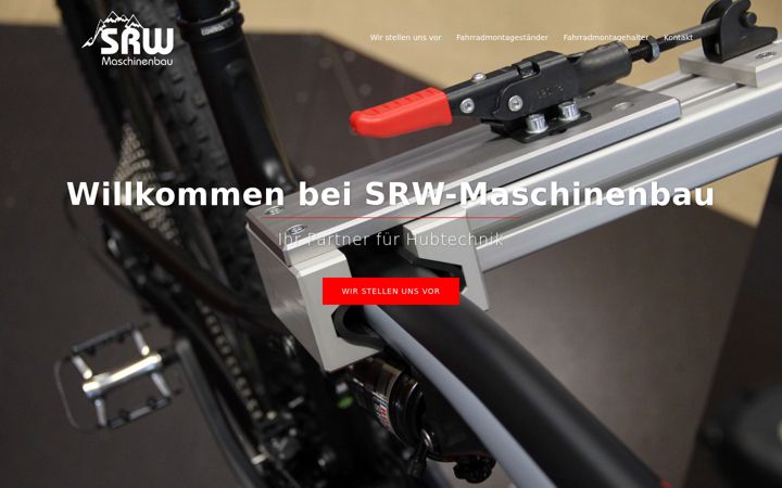 Screenshot stránky bike-montagestaender.de