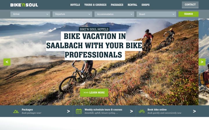 Screenshot of bike-n-soul.at