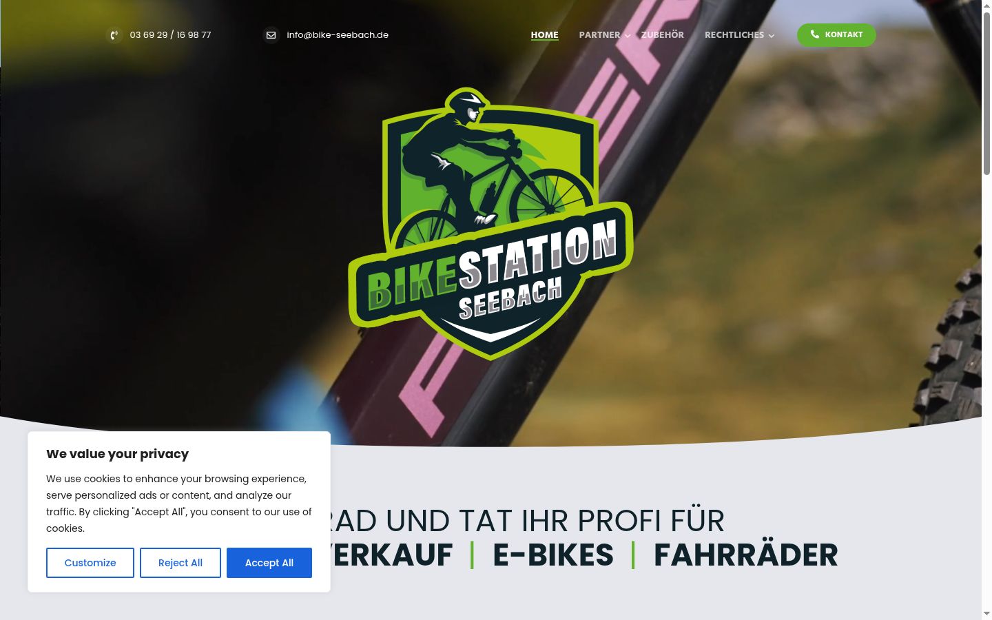 Screenshot του banner συγκατάθεσης που εμφανίστηκε πριν από οποιαδήποτε αλληλεπίδραση