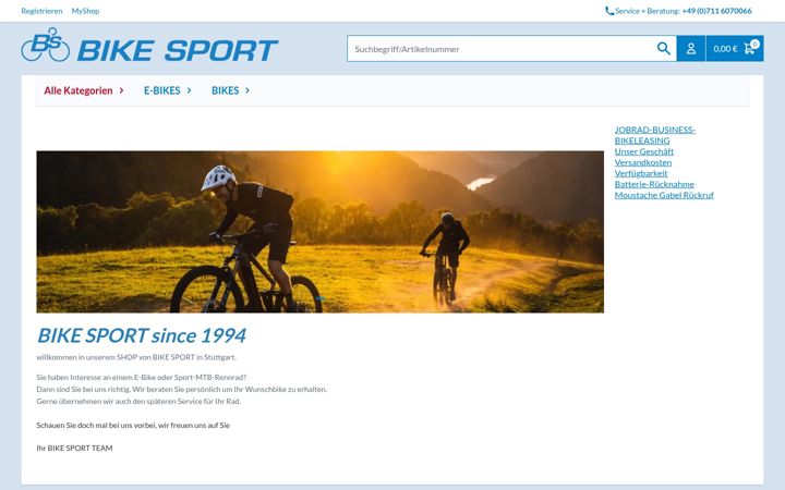 Screenshot stránky bike-sport.de
