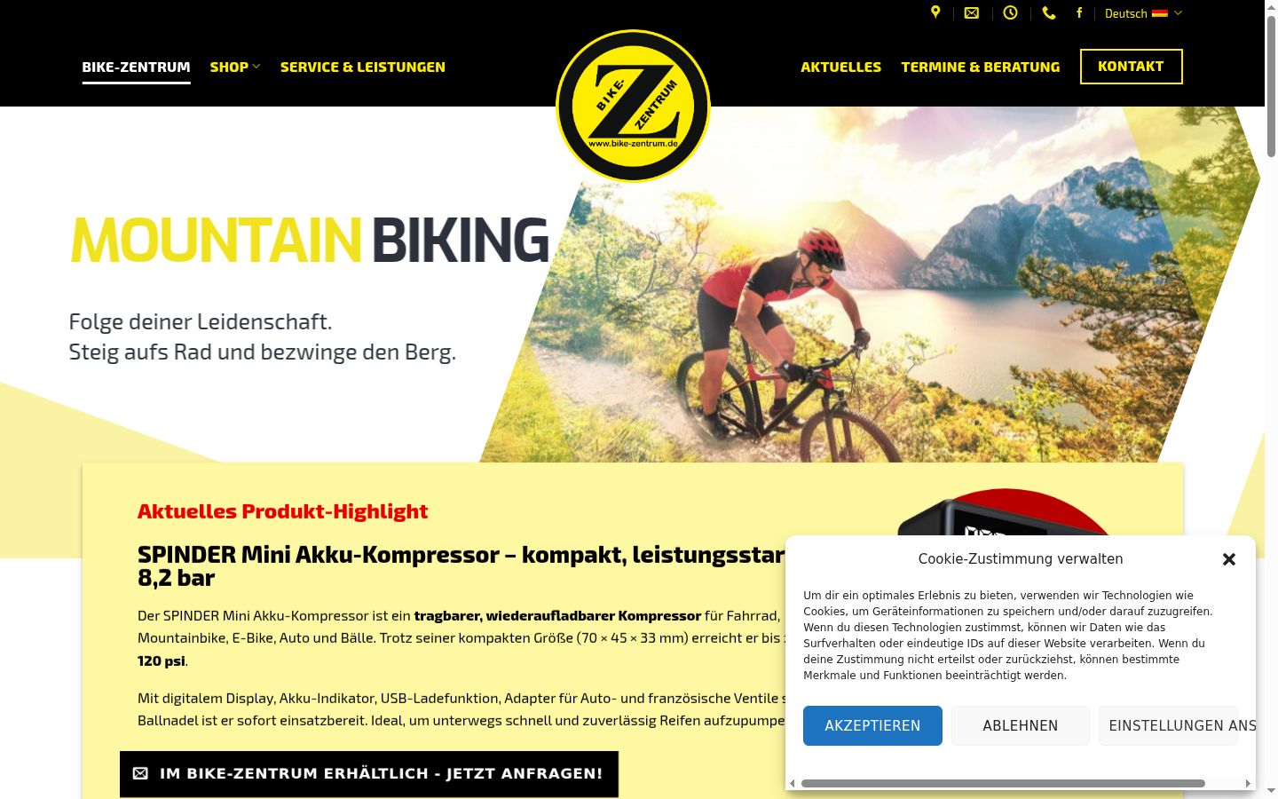 Ekrānuzņēmums ar piekrišanas baneri, kas tika rādīts pirms jebkādas mijiedarbības