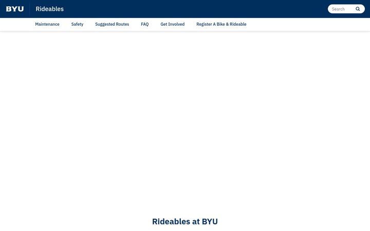 Screenshot of bike.byu.edu