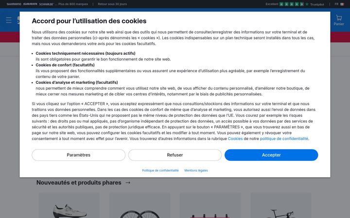 Screenshot of bike24.fr