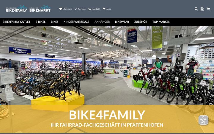 Screenshot of bike4family.de
