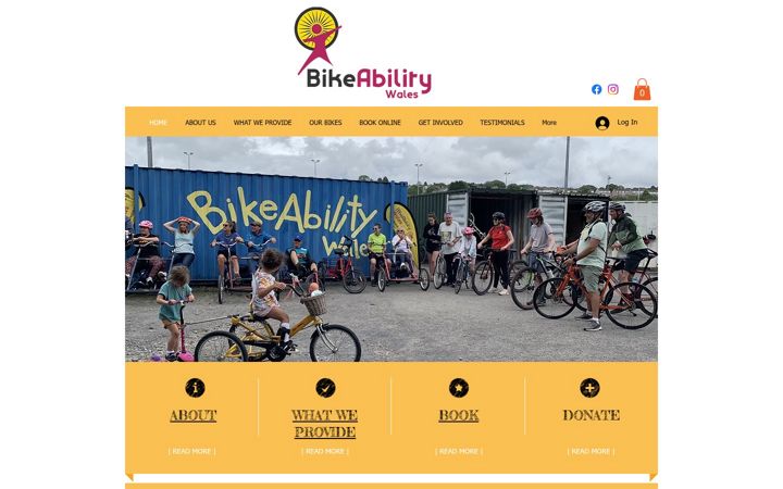 Screenshot of bikeabilitywales.org.uk
