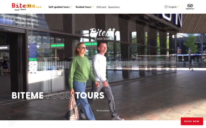 Screenshot of bikeandbite.nl