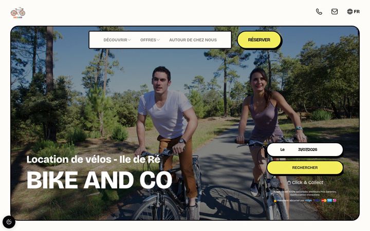 Screenshot of bikeandco.fr