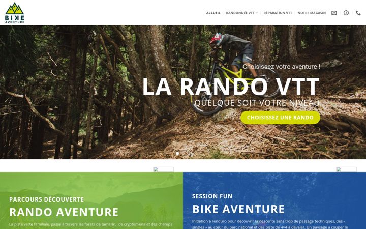 Screenshot of bikeaventure.com