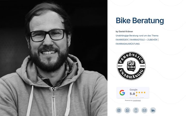 Screenshot of bikeberatung.de