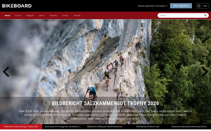 Screenshot of bikeboard.at