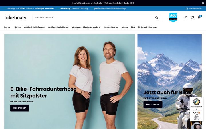 Screenshot stránky bikeboxer.de