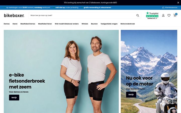 Screenshot of bikeboxer.nl