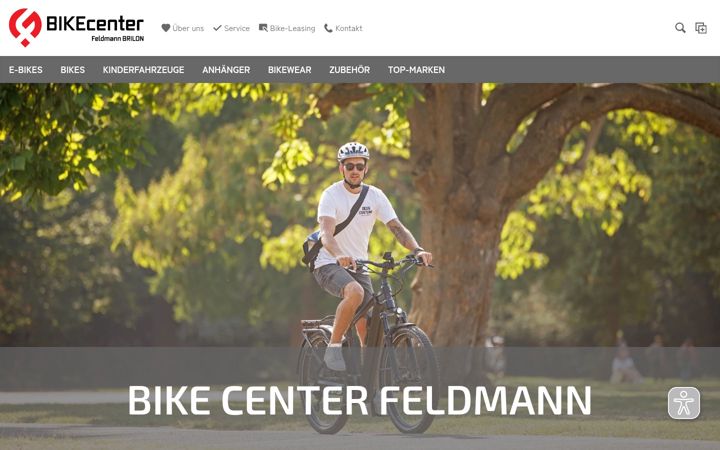 Screenshot of bikecenter-feldmann.com