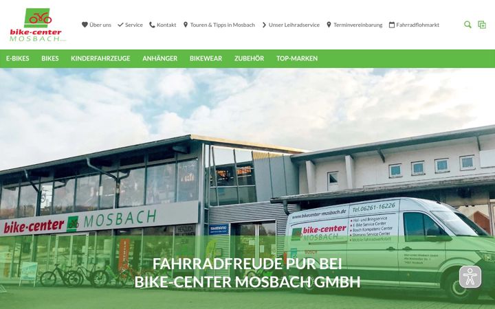 Screenshot of bikecenter-mosbach.de