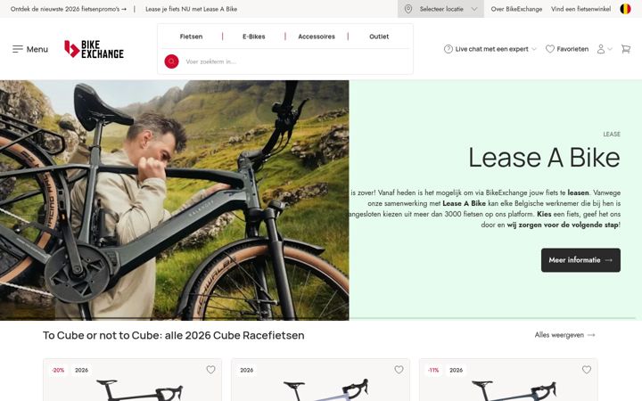 Screenshot of bikeexchange.be