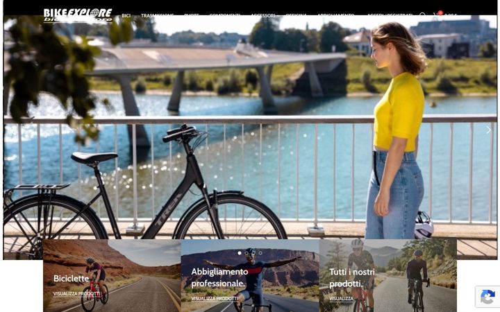 Screenshot of bikeexplore.com