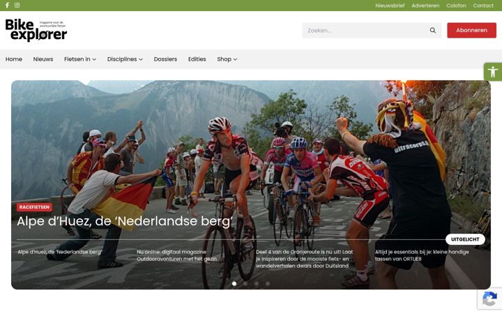 Screenshot of bikeexplorer.nl