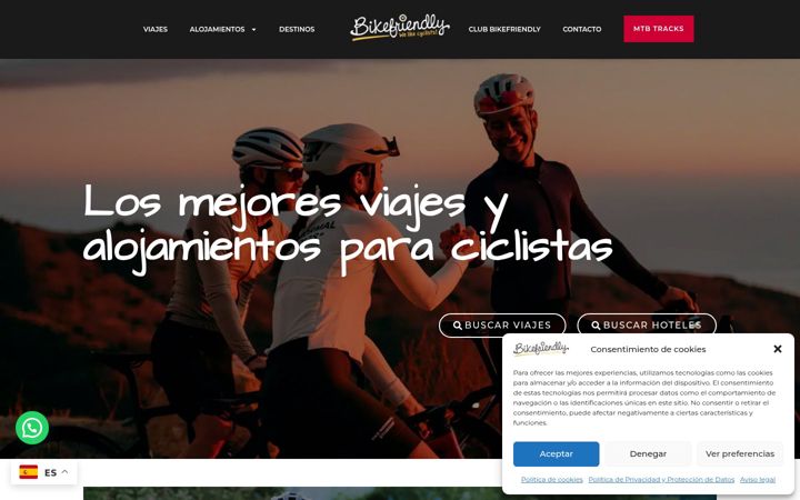 Screenshot of bikefriendly.bike