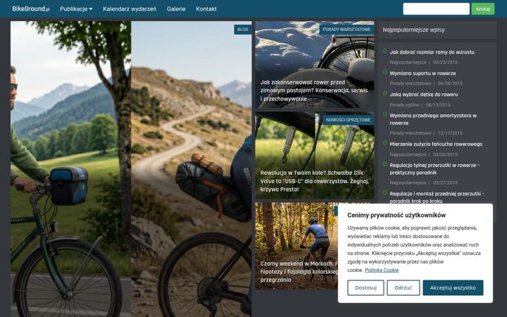 Snimka zaslona za bikeground.pl