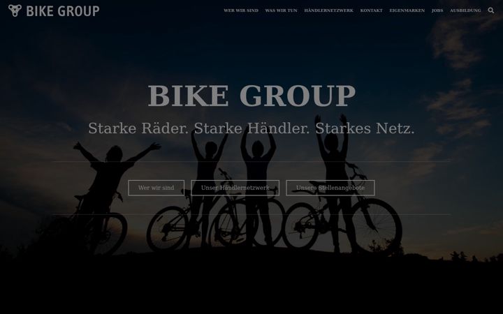 Skærmbillede af bikegroup.de