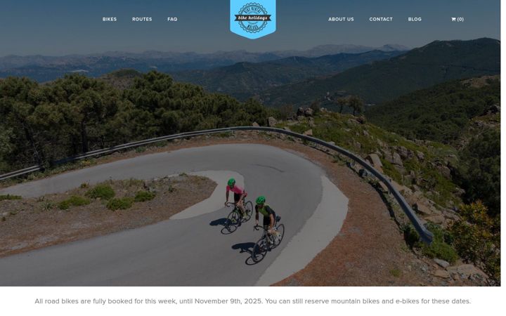 Screenshot of bikeholidaysmalaga.com