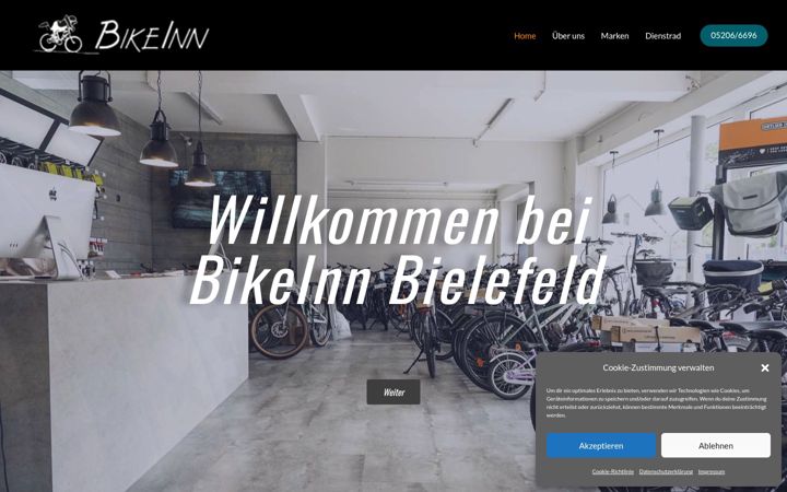 Screenshot of bikeinn.de