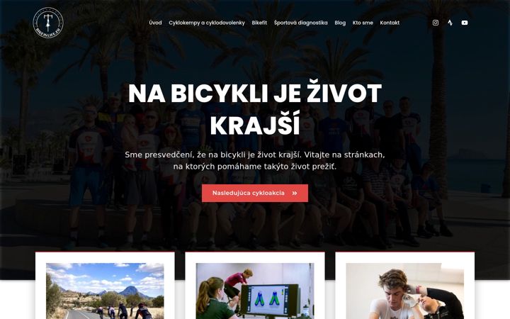 Skjámynd af bikeislife.eu