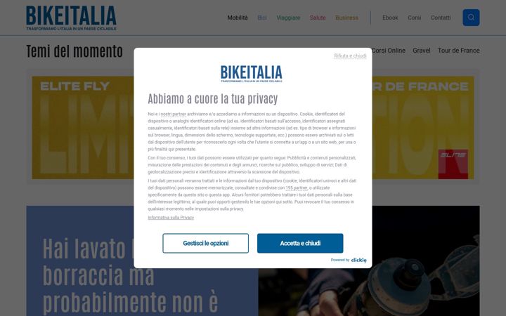 Screenshot του bikeitalia.it