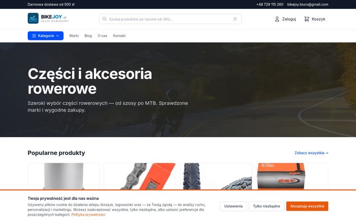 Screenshot of bikejoy.pl