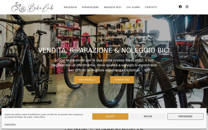 Screenshot of bikelab62.ch